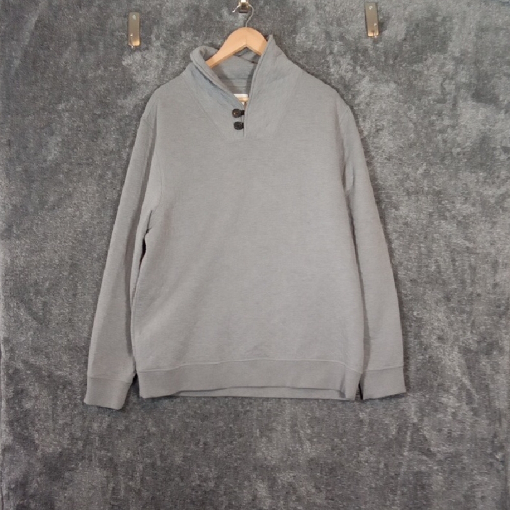 Billy Reid Diamond Quilt Shawl Collar Sweatshirt Medium Grey Color Mens XL